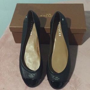 Coach Black Flats Size 10
